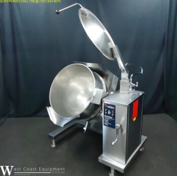 GROEN 40 GALLON GAS STEAM JACKETED TILT KETTLE DHT-40