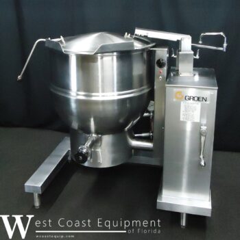 GROEN 40 GALLON GAS STEAM JACKETED TILT KETTLE DHT-1P 40 - Image 12