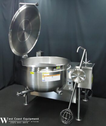 CLEVELAND KGL-40TSH 40 GALLON GAS STEAM JACKETED TILT KETTLE ABSOLUTELY FLAWLESS - Image 3