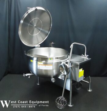 CLEVELAND KGL-40TSH 40 GALLON GAS STEAM JACKETED TILT KETTLE ABSOLUTELY FLAWLESS - Image 4