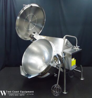 CLEVELAND KGL-40TSH 40 GALLON GAS STEAM JACKETED TILT KETTLE ABSOLUTELY FLAWLESS - Image 5