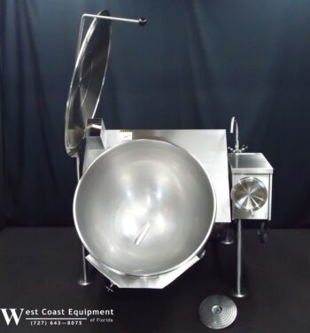 CLEVELAND KGL-40TSH 40 GALLON GAS STEAM JACKETED TILT KETTLE ABSOLUTELY FLAWLESS - Image 6