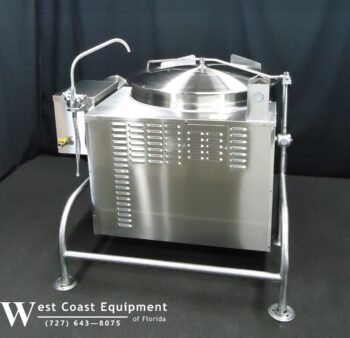 CLEVELAND KGL-40TSH 40 GALLON GAS STEAM JACKETED TILT KETTLE ABSOLUTELY FLAWLESS - Image 7