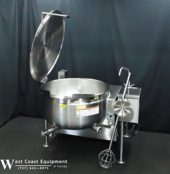 CLEVELAND KGL-40TSH 40 GALLON GAS STEAM JACKETED TILT KETTLE ABSOLUTELY FLAWLESS - Image 9