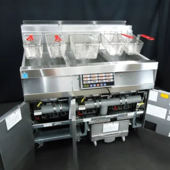 2018 - FRYMASTER GAS 3 WELL FRYER W/ FILTER & BASKET TIMERS - FLAWLESS CONDITION! - Image 13