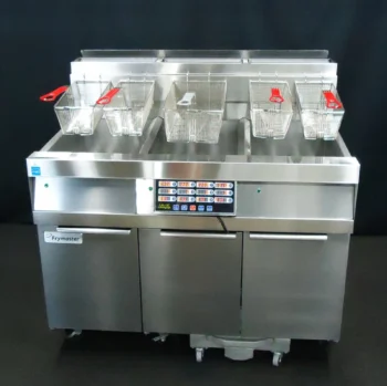 2018 - FRYMASTER GAS 3 WELL FRYER W/ FILTER & BASKET TIMERS - FLAWLESS CONDITION! - Image 3