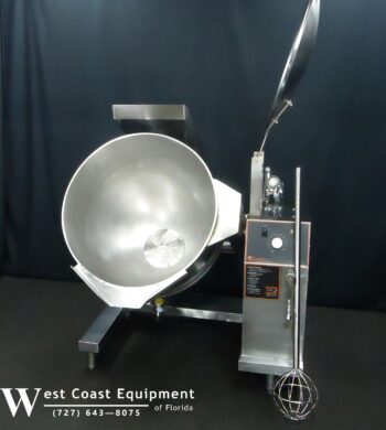 GROEN'S NEWEST STYLE GAS 60 GALLON STEAM JACKETED TILT KETTLE DHT/60 - EXCELLENT - Image 3