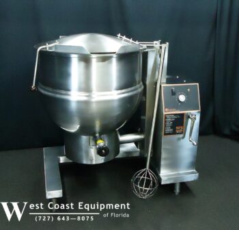 GROEN'S NEWEST STYLE GAS 60 GALLON STEAM JACKETED TILT KETTLE DHT/60 - EXCELLENT - Image 11