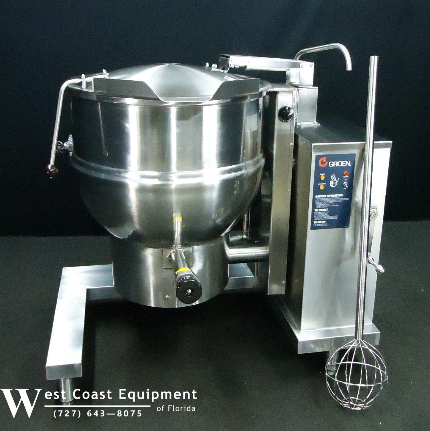 GROEN GAS STEAM JACKETED TILT KETTLE DHT/1-40